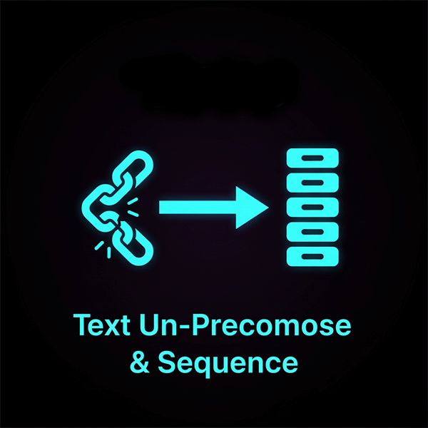 Text Un-Precompose & Sequence